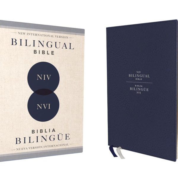 NIV/NVI Bilingual Bible, Revised Text 2022, Leathersoft, Navy / NIV/NVI, Biblia Bilingüe, Revisión 2022, Leathersoft, Azul añil