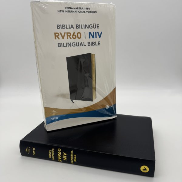 NIV/RVR60, Bilingual Bible, Leather-Look, Black / NIV/RVR60, Biblia Bilingüe, Imitación piel, Negro (Spanish Edition)