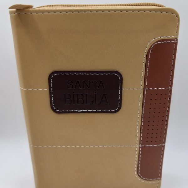 Biblia Tamano Bolsillo Con Forro Beige