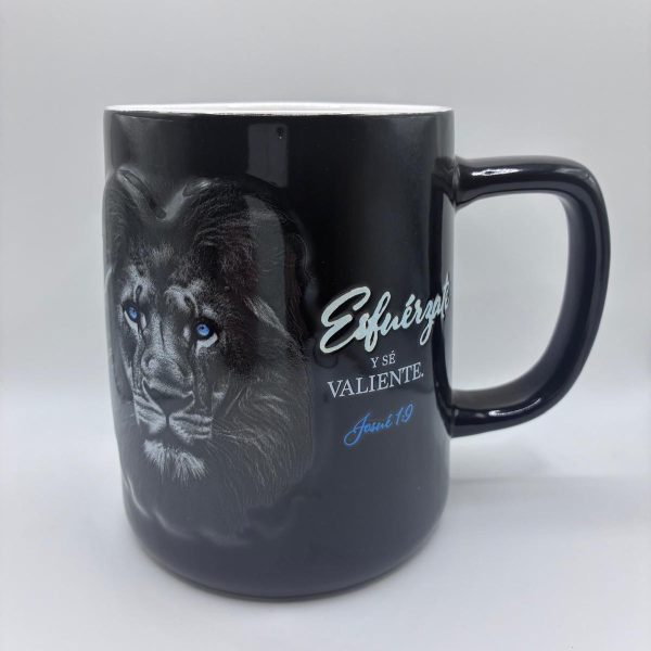 Taza 15 oz con texto biblico Leon